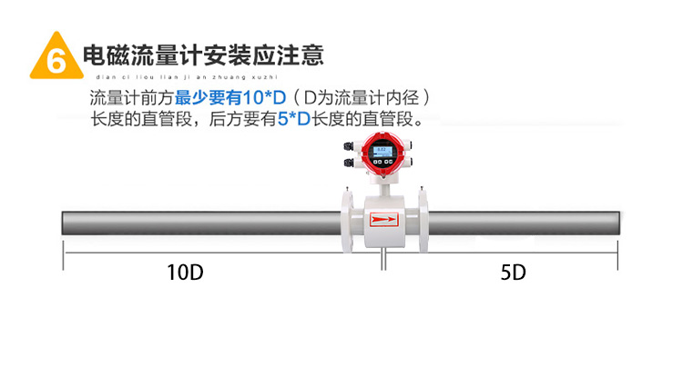 电磁流量计安装方式