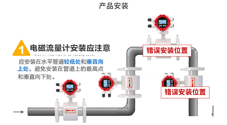 电磁流量计安装注意事项