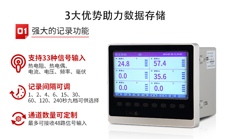 多通道无纸记录仪3大优势