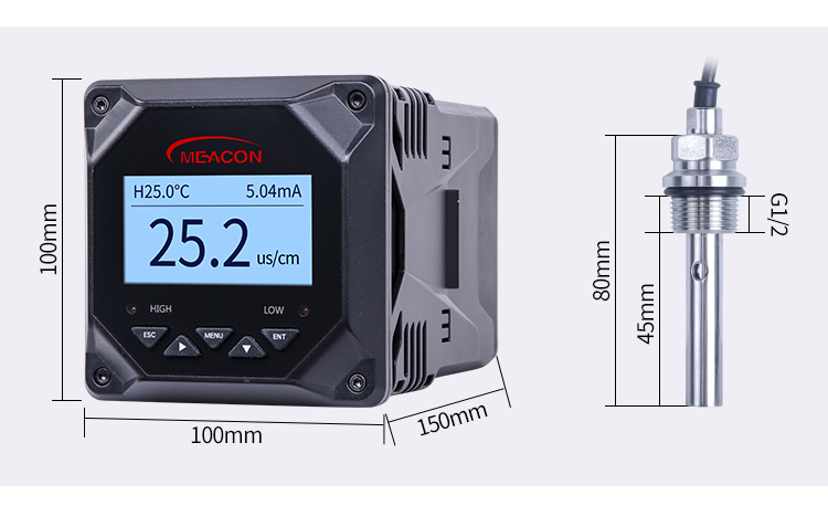 在线电导率仪尺寸